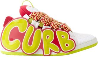 Lanvin Curb Patch Sneakers In Leather in Colored at Nordstrom, Size 38