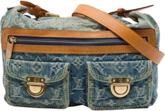 Louis Vuitton Pre-owned Baggy - Dames - Vintage Schoudertas - Blauw - ONE Size - Leer - Vintage