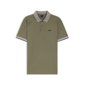 BOSS Paddy polo shirt in stretch-cotton piqu&eacute;
