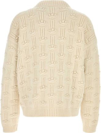 Marni Chunky Knit Cardigan - Beige