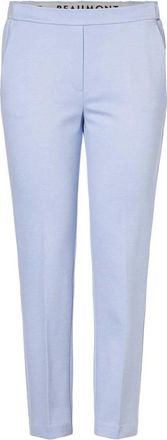 Beaumont Amsterdam Dames, Broeken, Blauw, Maat: S Leer