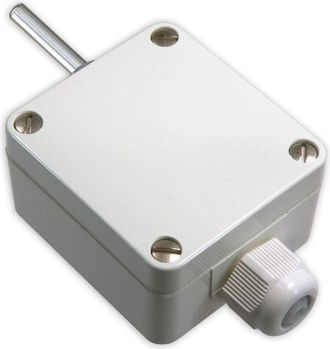 None iOVEO 206AF02202 - Misuratore di temperatura esterna, Sonda di temperatura da esterno, segnale di uscita regolabile: 0-10 V o 4-20 mA, sensore in