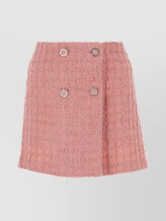 Versace boucle wool blend mini skirt
