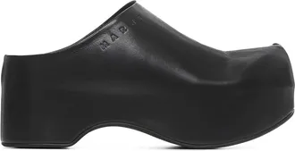 Marni Chunky Clog Sabot - Dames - Klompen - Zwart - 38 EU - Leer - Schoenen