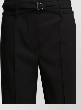 Sportmax pleated front trousers belt loops pockets