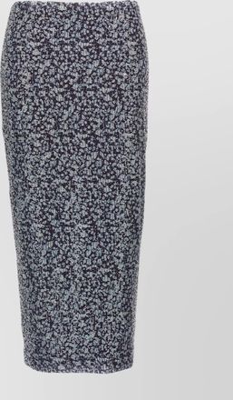 Rotate tailored high-waisted pencil skirt with back slit