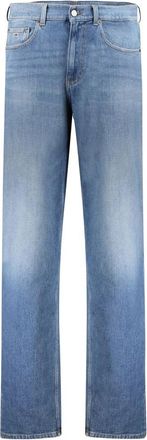 Tommy Hilfiger Blauwe Katoenen Heren Jeans - Heren - Regular Fit Jeans - Blauw - W32 L32 - Katoen - Jeans