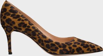 Gianvito Rossi Gianvito Leopard-Print Suede Pumps