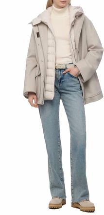 Moorer Zermattle Parka Jacket With Detachable Top Layer In Beige