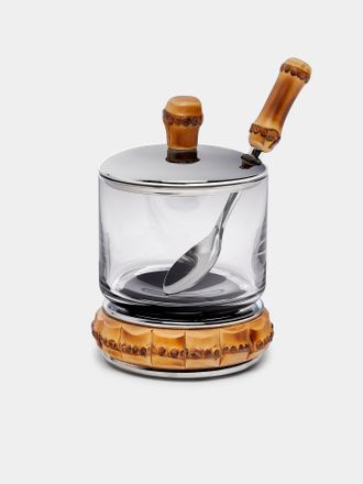 Lorenzi Milano Bamboo Jar with Spoon