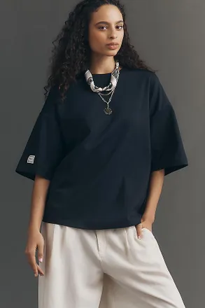 Maeve Structured Boyfriend T-Shirt Top