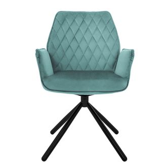 ML Design Silla de comedor de terciopelo 180 grados, salvia