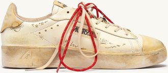 Autry DALLAS LOW SUPER VINTAGE SNEAKERS IN MARSHMALLOW LEATHER