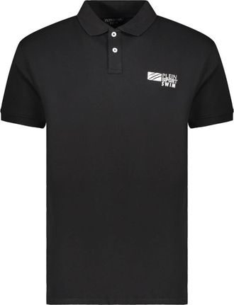 Plein Sport Short Sleeve Polo - Heren - Sportshirts - Zwart - XL - Katoen - Fitness