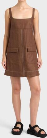 Bondi Born Varenna Mini Dress In Cocoa