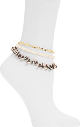 &Eacute;liou Cabana Anklet in Gold at Nordstrom