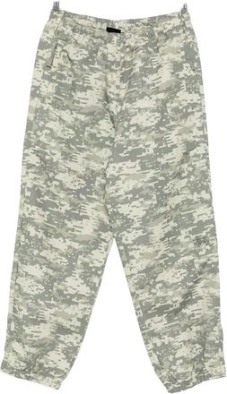 Stüssy Broek met elastische tailleband en camouflageprint - Groen