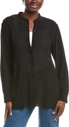 Eileen Fisher Eileen Fisher Mandarin Collar Silk Shirt