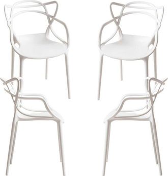 Regalos Miguel Packs Sillas Jardín - Pack 4 Sillas Korme Kid (Infantil) - Blanco