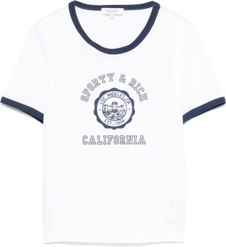 Sporty & Rich T-shirt California Emblem - Bianco