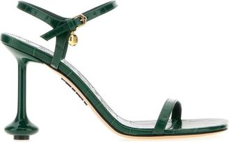 Loewe Green Ankle Strap Heels