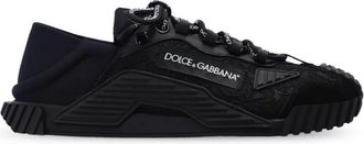 Dolce & Gabbana NS1 Slip-on Sneakers - Dames - Sneakers - Zwart - 35 EU - Katoen - Schoenen