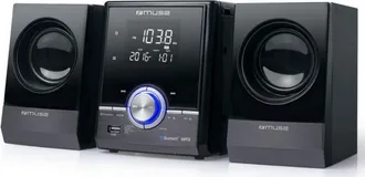 Muse Equipo Hifi 10w Muse M-38 Bt Black Bluetooth 2 Altavoces Negro