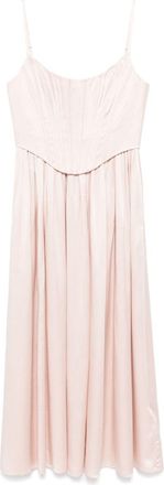 Zimmermann Abito midi con design a corsetto - Rosa