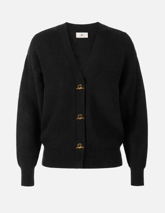 Elisabetta Franchi vest met juweelknopen