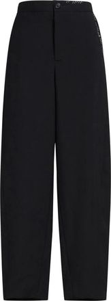 Marni Tropical Wool Broeken met Herstelwerk - Dames - Straight fit broeken - Zwart - M - Rayon - Broeken