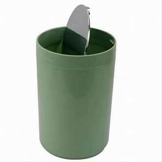 Trade Shop Trade Shop - Pattumiera Cestino Secchio Rifiuti Verde Arredo Bagno Coperchio Basculante 79879