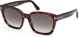 Tom Ford FT1216 HAYLAY 52B Womens Sunglasses Tortoiseshell Size 53