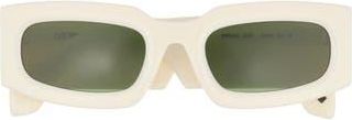Off-white Cary 52mm Rectangular Sunglasses in Off White Green at Nordstrom Rack