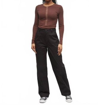 tentree High Rise Carpenter Pant In Black