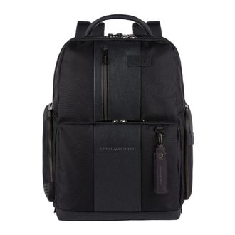 Piquadro Backpacks, male, Black, ONE SIZE, Black backpack - Unique style