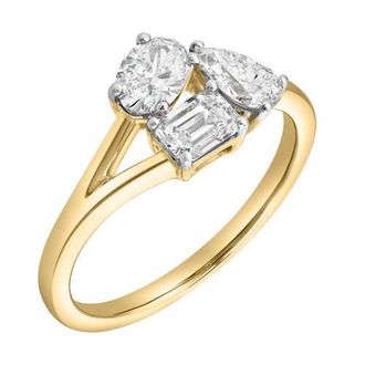 LuvMyJewelry Mysaria 14K Gold Lab Grown Diamond Ring - 0.78 Ct in 14K Yellow Gold at Nordstrom, Size 7.5