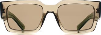 Prada Rectangle Mens Terra Light Brown PRB17S - One Size