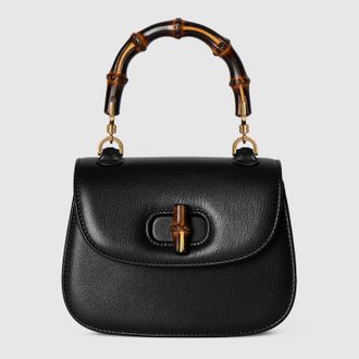 Gucci Bamboo 1947 Mini Bag, Black, Leather