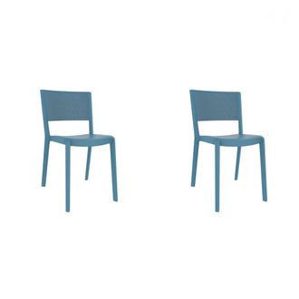 Resol Spot Set 2 Silla Interior, Exterior Azul Retro