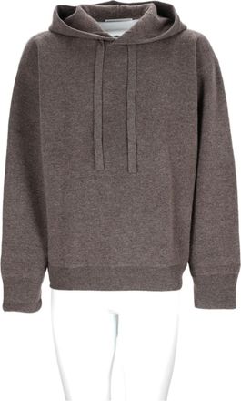 STUDIO NICHOLSON Beige Hooded Drawstring Wool-Cashmere Sweater