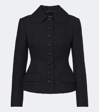 Dolce & Gabbana Blazer in misto lana e seta monopetto