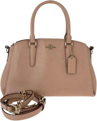Coach Pre-owned PVC 2way Bag - Dames - Vintage Handtas - Beige - ONE Size - Vintage