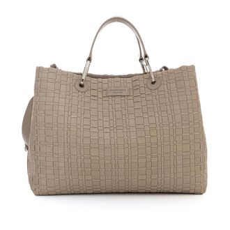 Emporio Armani Handbags, female, Gray, Size: ONE SIZE MyEA Medium Shopping Bag
