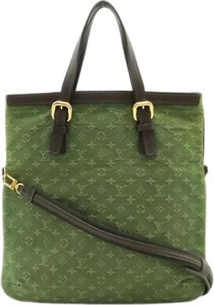 Louis Vuitton Pre-owned Handbags, female, Green, Size: ONE SIZE Pre-owned Francois Tote Bag