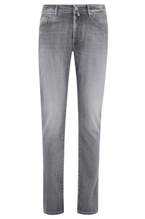 Jacob Cohen Vintage Gray Bard Five-Pocket Cotton-Blend Jeans