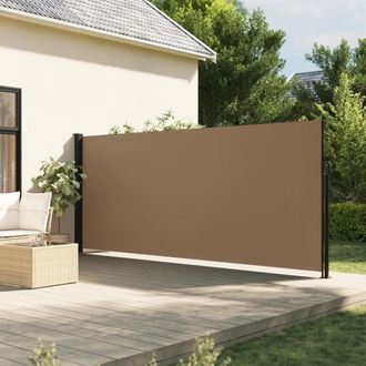 Berkfield Home Retractable Side Awning Taupe 160x300 cm