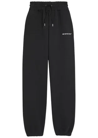 Mki Miyuki Zoku Uniform Logo-print Cotton-blend Sweatpants - Black - Xxl