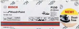 Bosch Malla Abrasiva M480 150mm G120 - 50 Uds - B 2608621173