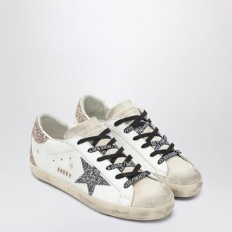 Golden Goose Super Star Sneaker in Wei&szlig;/Silber/Gold