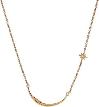 Alex and Ani Crescent Moon Necklace in Gold at Nordstrom